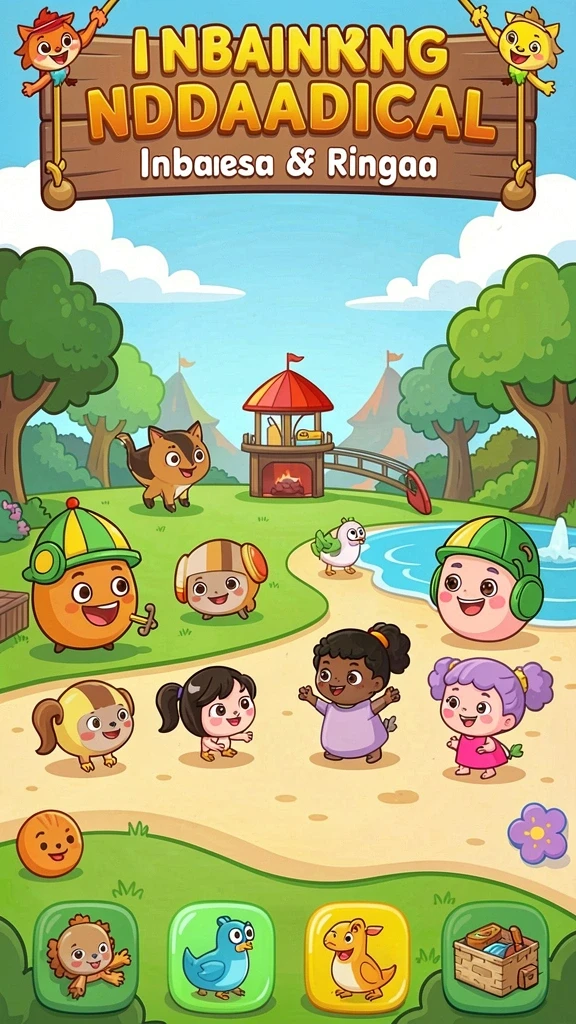Tampilan awal game yang atraktif dan mudah dinavigasi.