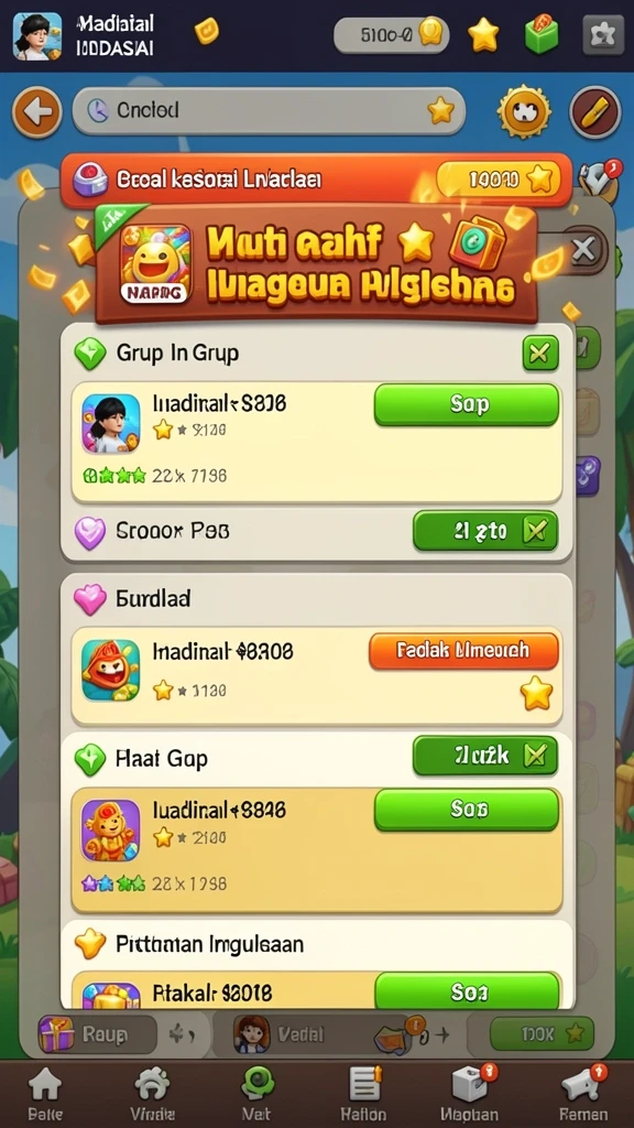 Pertarungan seru melawan boss epik.