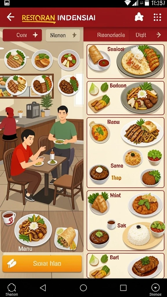 Karakter unik dengan desain yang menarik dan lucu.