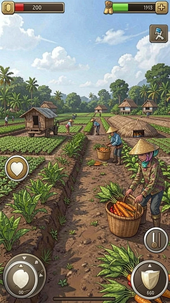 Sistem upgrade karakter yang menarik dan intuitif.