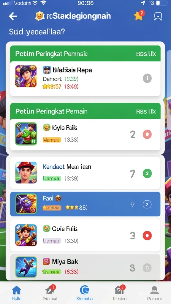 Pengaturan level dengan tantangan yang beragam.