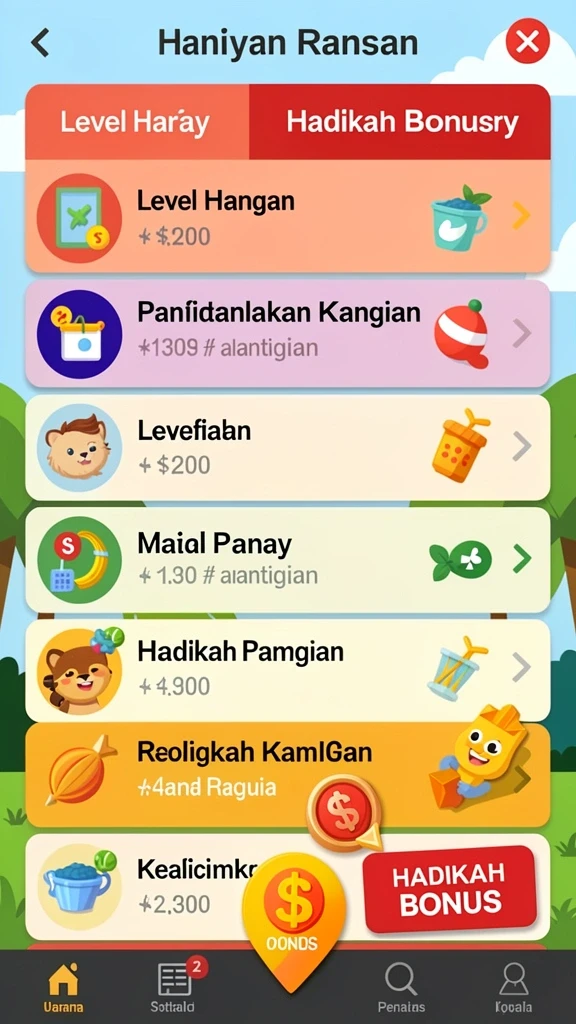 Tantangan harian yang mengasyikkan dan mendidik.