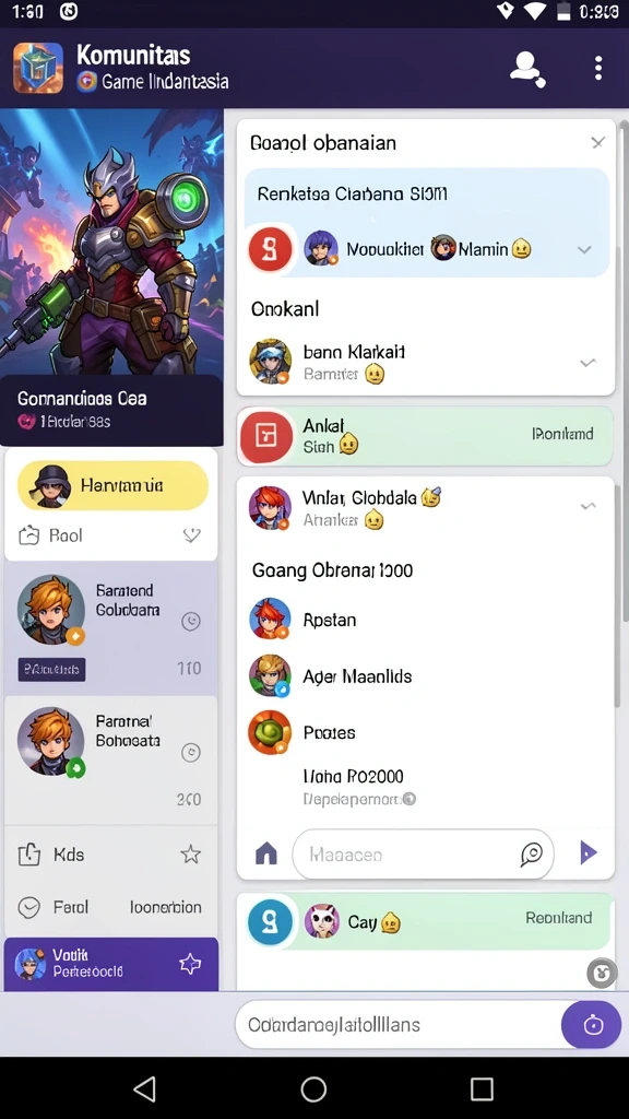 Fitur interaksi sosial yang memudahkan pemain.