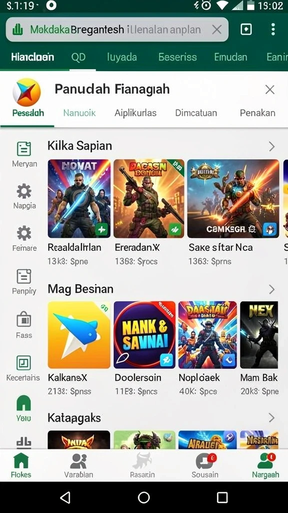 Tantangan seru di setiap level permainan.