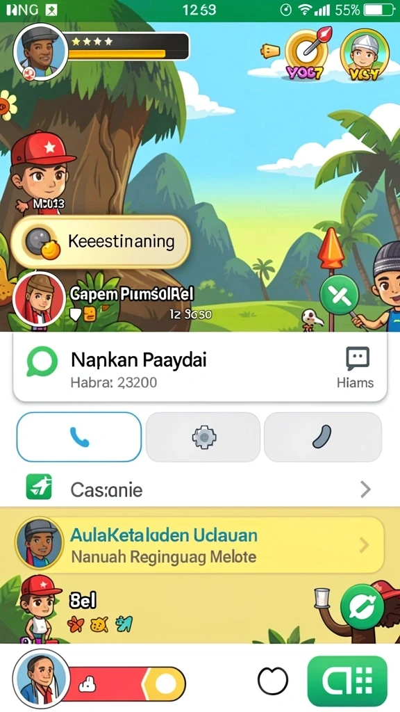 Karakter beragam untuk menambah pengalaman bermain.