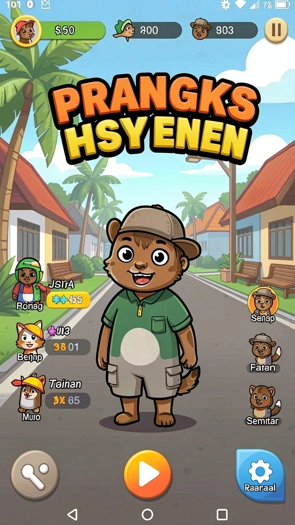Tampilan menarik dengan grafik cerah dan warna yang hidup.