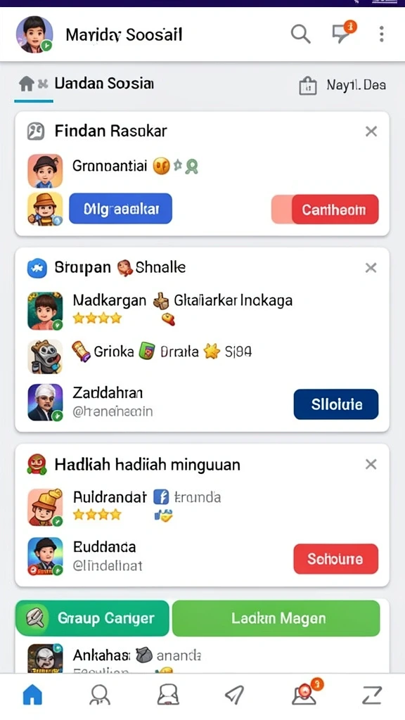 Fitur multiplayer yang memungkinkan bermain dengan teman.