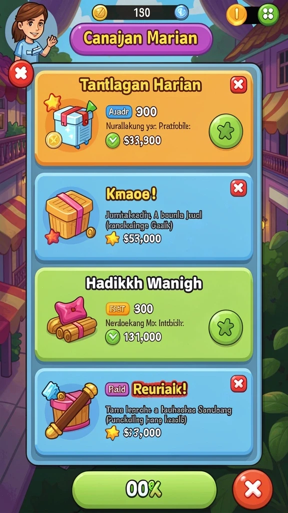 Gambaran dunia yang indah dan detail.