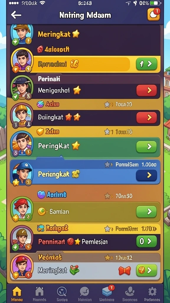 Tampilan antarmuka utama aplikasi PARTAITOGEL.