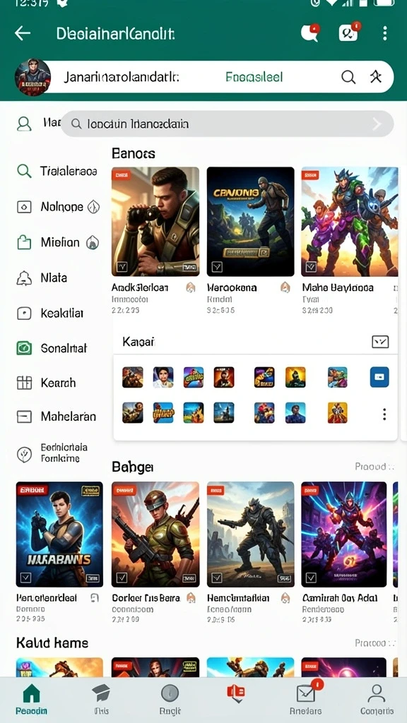 Screenshot menampilkan antarmuka utama PISANGBET yang menarik.