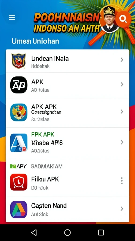 Tampilan awal permainan yang menarik dan penuh warna.