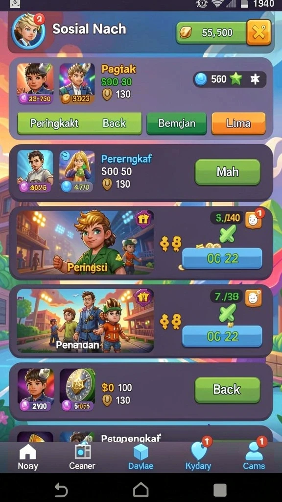 Tampilan antarmuka yang user-friendly dan menarik.