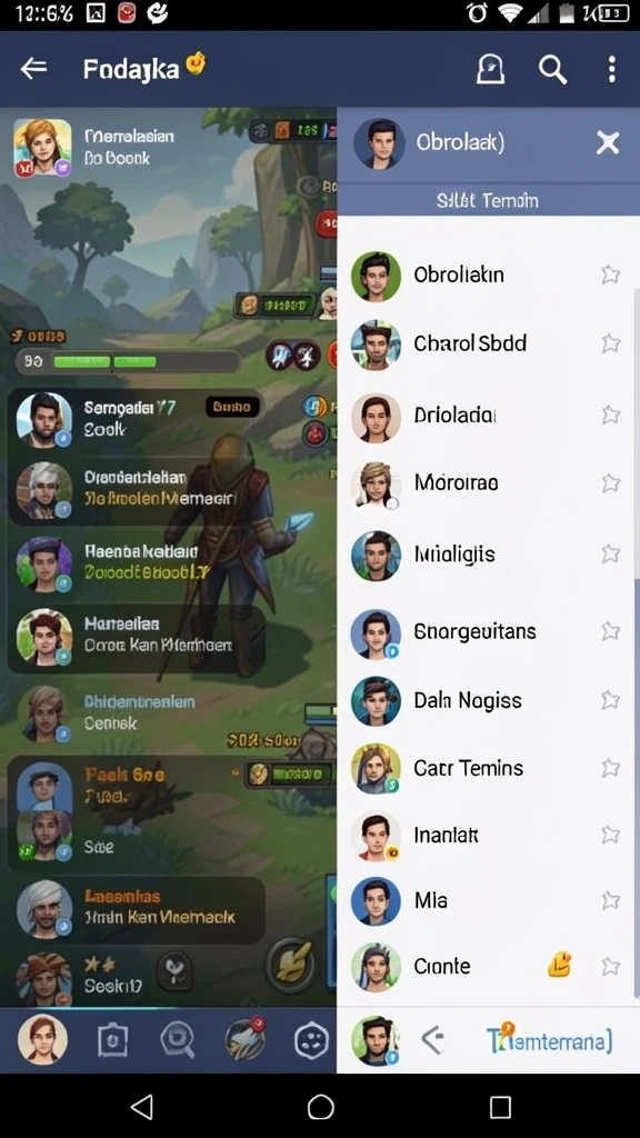 Screenshot menunjukkan karakter utama dalam aksi mendebarkan.