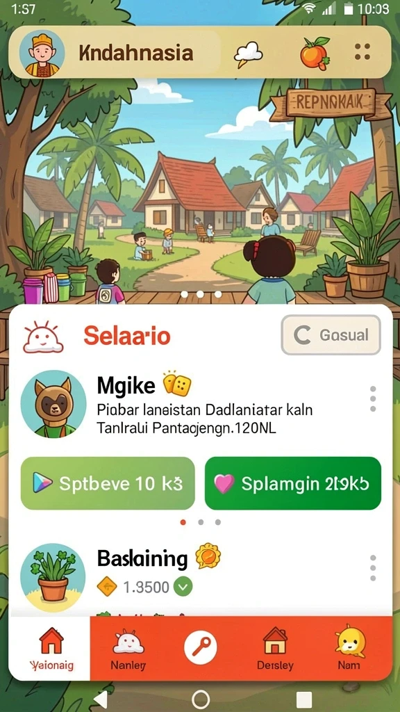Tampilan antarmuka yang ramah pengguna.