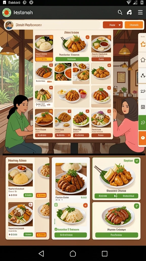 Karakter utama dalam aksi menantang.